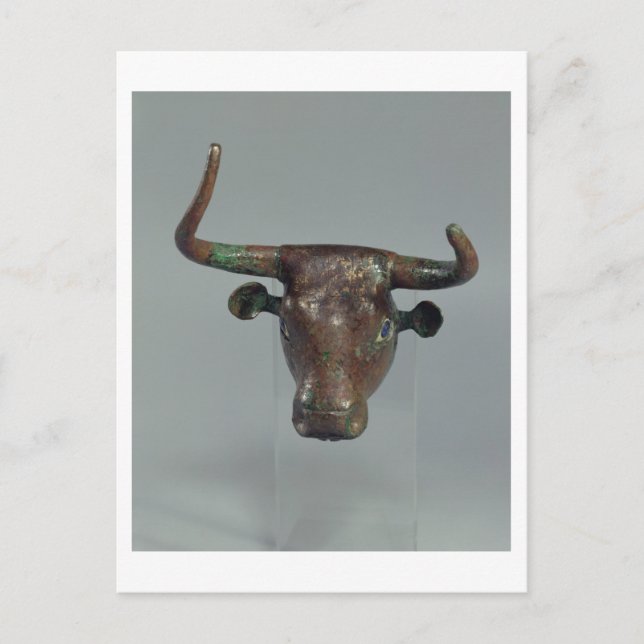 Leiter eines Stiers mit königlicher sumerischer Au Postkarte (Vorderseite)