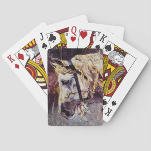 Leiter eines Weißen Pferdes (von Giovanni Boldini) Spielkarten