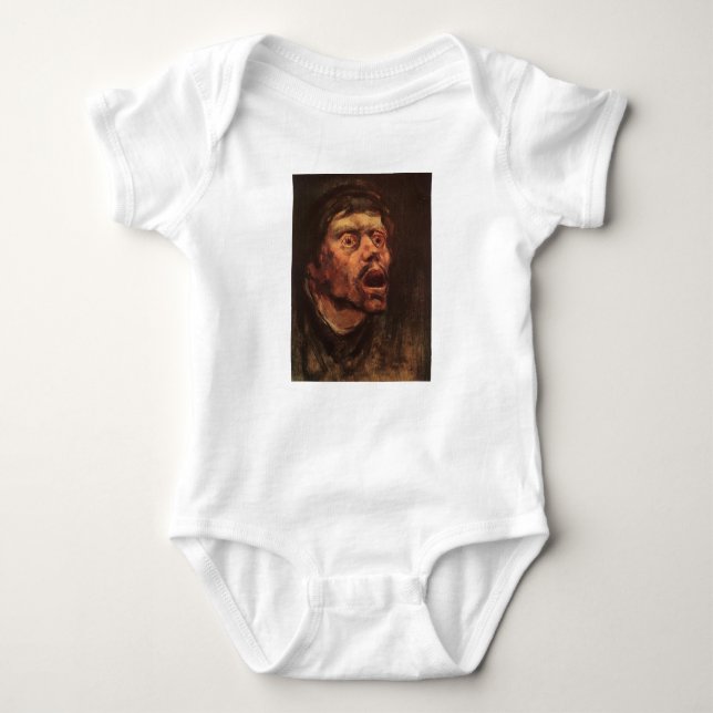 Leiter eines wütenden Mannes (Traurigkeit und Leid Baby Strampler (Vorderseite)