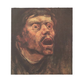 Leiter eines wütenden Mannes (Traurigkeit und Leid Notizblock