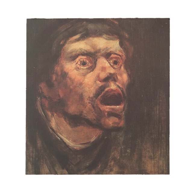 Leiter eines wütenden Mannes (Traurigkeit und Leid Notizblock (Vorderseite)