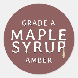 LEITER-Etikett für DIE GRAFIKKARTENSYRUP Runder Aufkleber