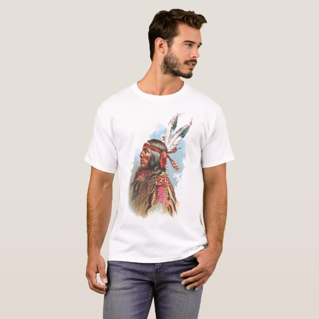 Leiter Gros Ventre: Magerer Wolf T-Shirt (Vorne ganz)