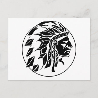 Leiter Indiens Postkarte