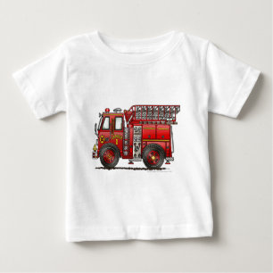Leiter-Löschfahrzeug-Feuerwehrmann Baby T-shirt