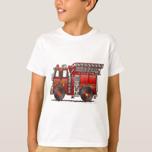 Leiter-Löschfahrzeug-Feuerwehrmann T-Shirt