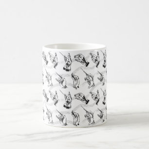 Leiter (Muster in schwarz und weiß) Kaffeetasse