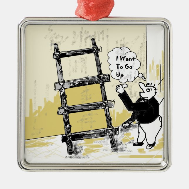 Leiter Ornament Aus Metall (Vorne)