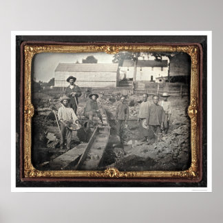 Leiter von Auburn Ravine, 1852 von Joseph Blaney S Poster