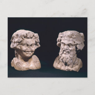 Leiter von Bacchus und Satyr aus einer hermischen Postkarte