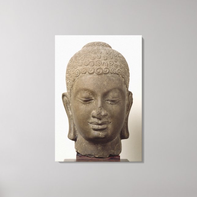 Leiter von Buddha, Vat Romlok Leinwanddruck (Vorderseite)