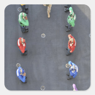 Leiter von Marineoperationen Quadratischer Aufkleber