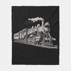 Leiterbahn Vintage Grafikdesign-Skizze Retro-Steam Fleecedecke