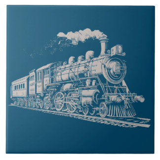 Leiterbahn Vintage Grafikdesign-Skizze Retro-Steam Fliese