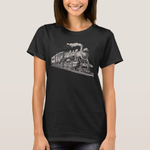 Leiterbahn Vintage Grafikdesign-Skizze Retro-Steam T-Shirt