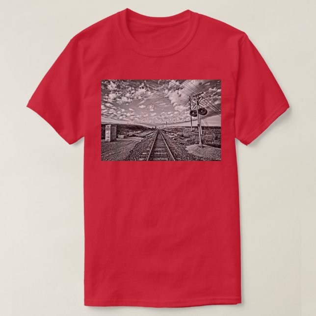 Leiterbahnen und Linien BW T-Shirt (Design vorne)