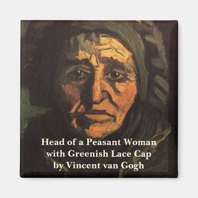 Leiterin der Peasant Woman Lace Cap von Vincent va Magnet (Vorne)