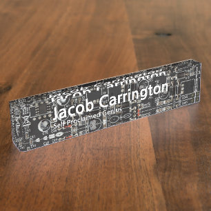 Leiterplatte Namensplakette