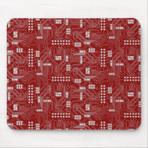 Leiterplatte-Rot mousepad