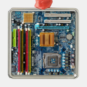 Leiterplatte Silbernes Ornament