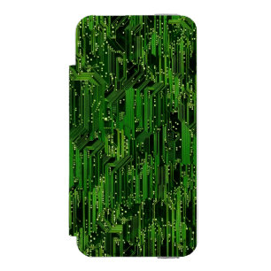 Leiterplattehintergrund Incipio Watson™ iPhone 5 Geldbörsen Hülle