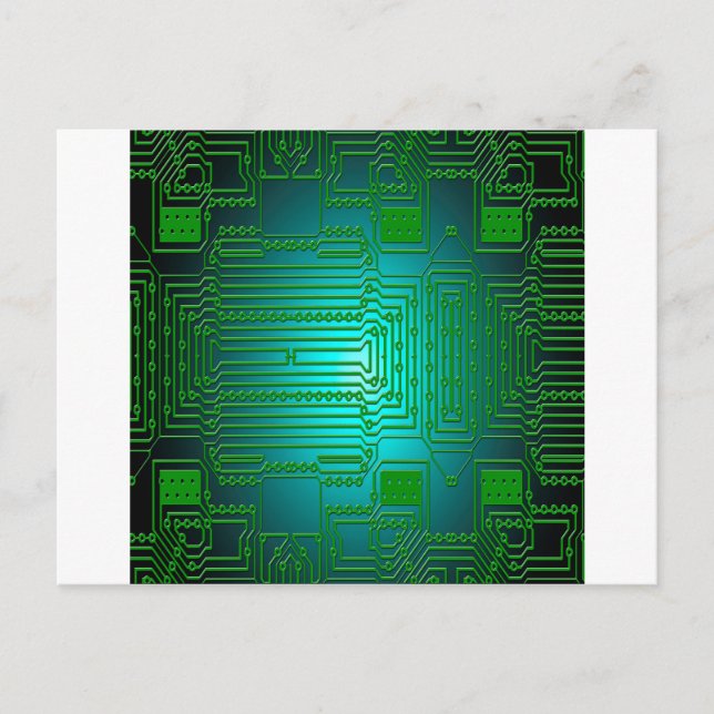 Leiterplatten Postkarte (Vorderseite)