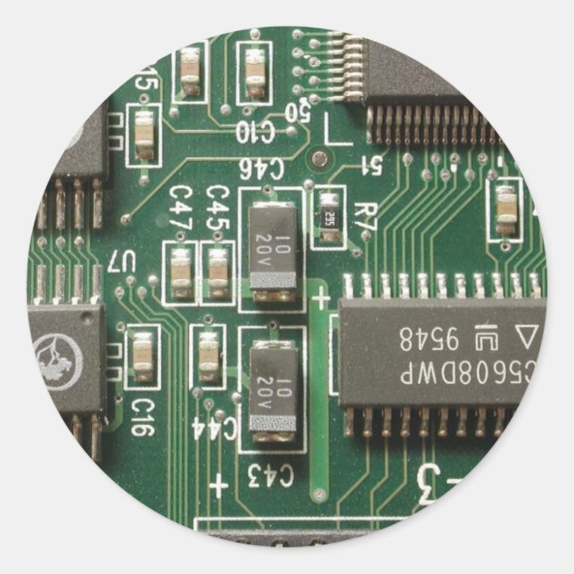Leiterplattenentwurf Runder Aufkleber (Vorderseite)