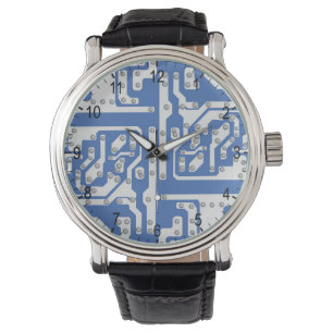 Leiterplattenmuster Armbanduhr