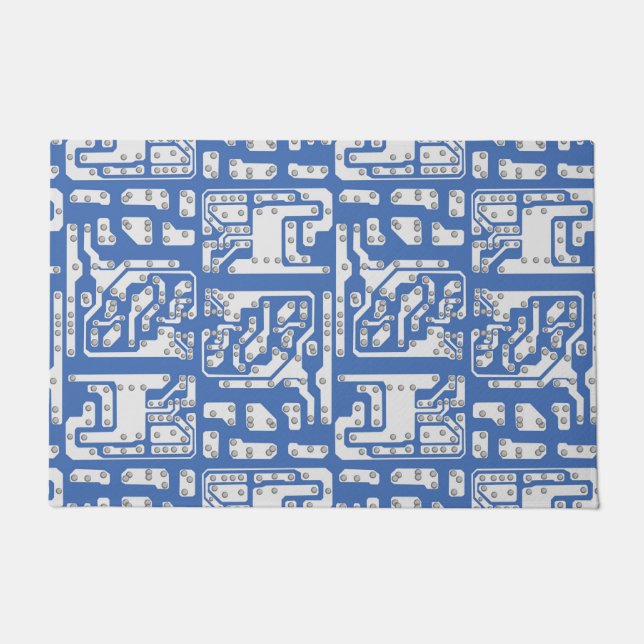 Leiterplattenmuster Fußmatte (Vorderseite)