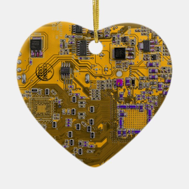 Leiterplattenplatine Orange für gedruckte Leiterpl Keramik Ornament (Vorne)