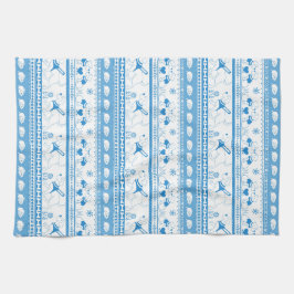 Leitfaden Dog Tale Labradors Muster - Blau - Geschirrtuch