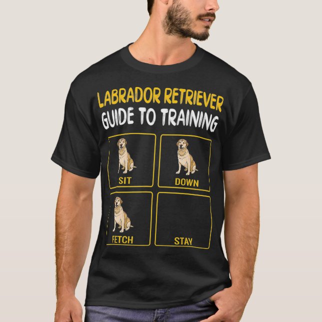 Leitfaden für den Rücktransport von Labrador zum T T-Shirt (Vorderseite)