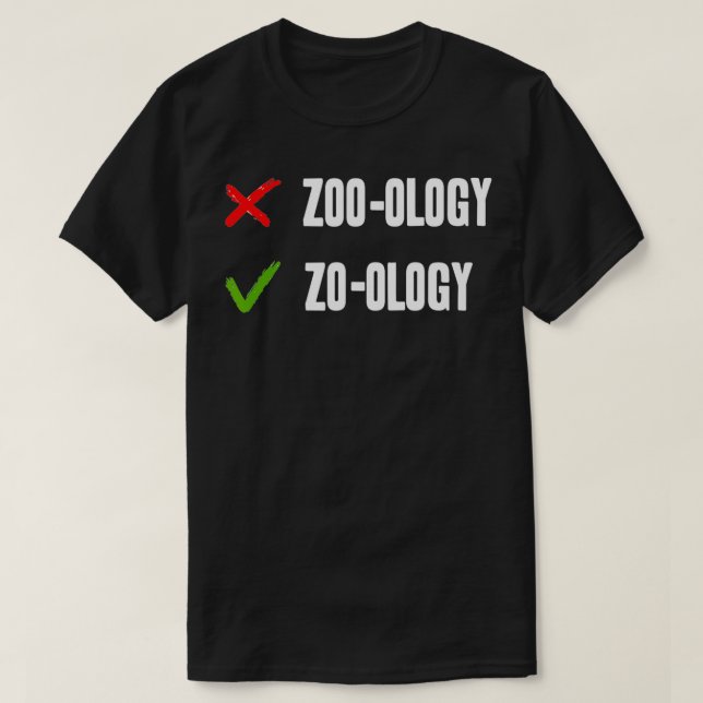 Leitfaden zur Zoologie T-Shirt (Design vorne)
