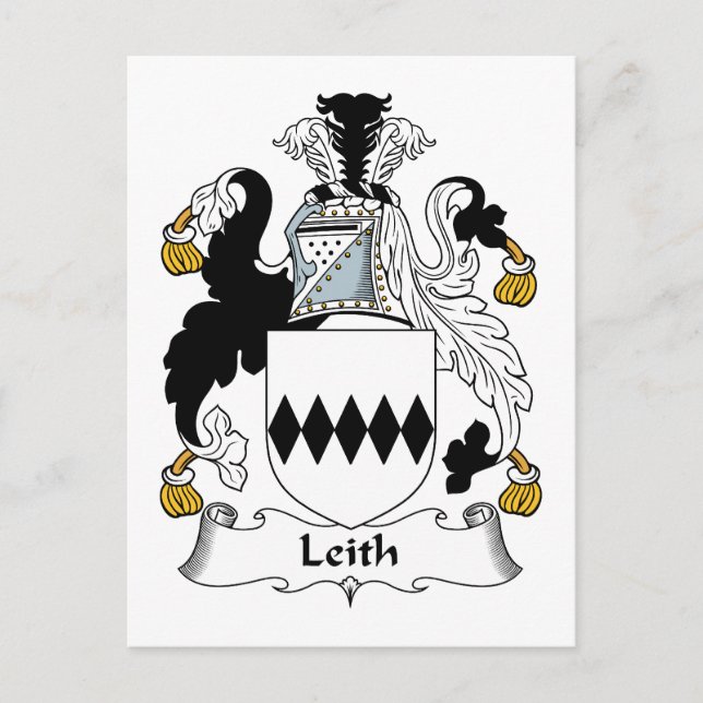 Leith Familienwappen Postkarte (Vorderseite)