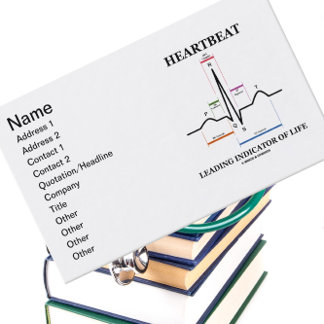 Leitindikator des Herzschlags (EKG/EKG) Visitenkarte