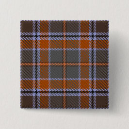 Leitrim Landkreis Irish Tartan Button