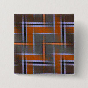 Leitrim Landkreis Irish Tartan Button