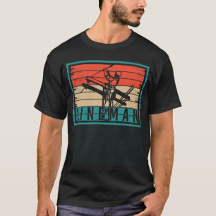 Leitungsmann Retro Vintage Spannung Leitungsmann S T-Shirt