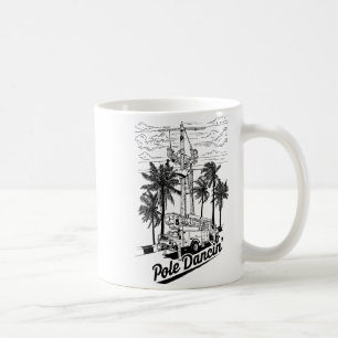 Leitungsmonteur Le Dancin' Elektriker-Geschenk für Kaffeetasse