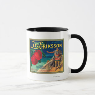 Leiv Eriksson Apple beschriften - Kaschmir, WA Tasse