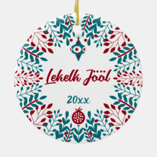 Lekelk Jööl, Sylt Nordfriesischer Weihnachtsgruß Keramik Ornament