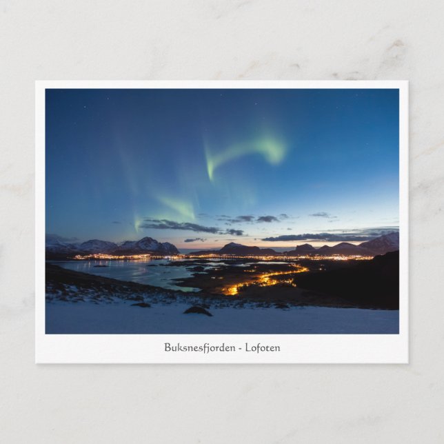 Leknes Postkarte (Vorderseite)