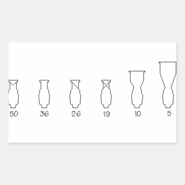 Lekos Rechteckiger Aufkleber (Vorderseite)