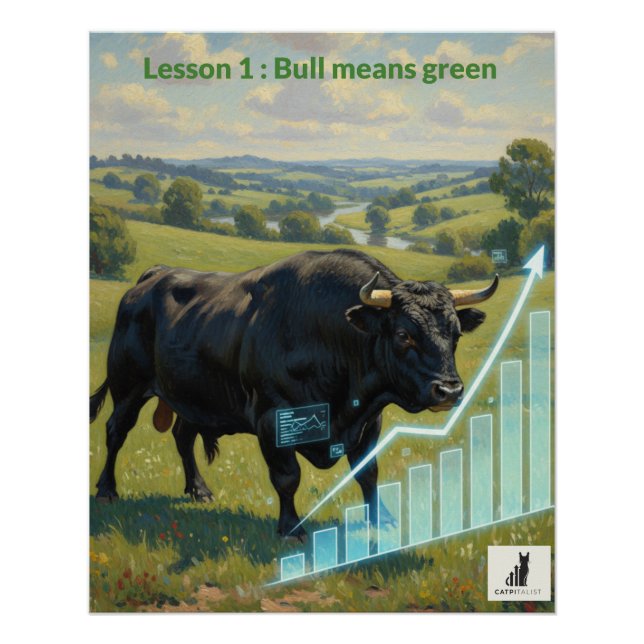 Lektion 1: Bull bedeutet grün Poster (Vorderseite)