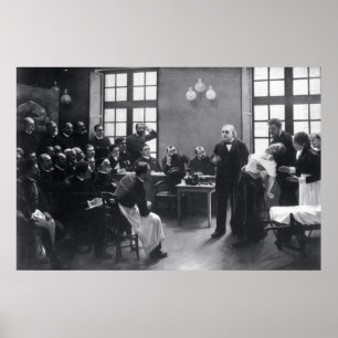 Lektion mit Doktor Charcot beim Salpetriere Poster