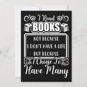 Lektorat Ich habe viele Bücher Dankeskarte