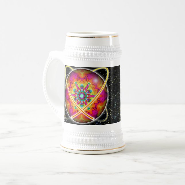 Lektron Orbz Kaleid Bierglas (Vorderseite Links)