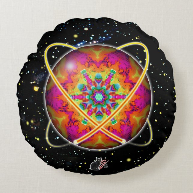 Lektron Orbz Round Pillow Rundes Kissen (Vorderseite)