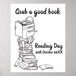 Lektüre des Tages in der Schule Poster
