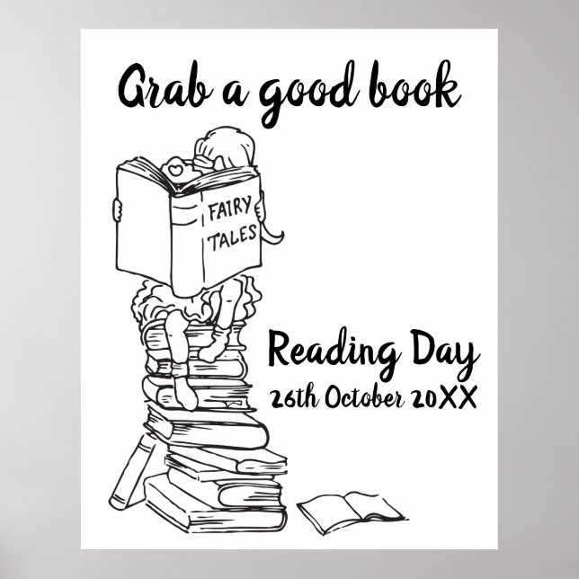 Lektüre des Tages in der Schule Poster (Vorne)